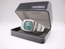 The vintage Seiko 7006-5070 watch displayed in its original black textured Seiko box.