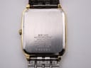 Close-up of the stainless steel case back showing Seiko engravings and model number 6531-5170 and serial number 590095.