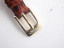 Detail shot of the original gold-toned pin buckle, with 'SEIKO' clearly signed on the clasp.