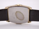 Close-up of the stainless steel case back of the Seiko watch, showing engravings 'SEIKO G.M. ST. STEEL BACK 280612 7430-5030 JAPAN-A' and some discolouration.