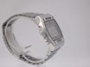 Left-side angle view of the Seiko A229-5060, showing the opposite set of pushers and the watch's profile.