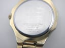 Close-up of the watch's stainless steel case back, showing Seiko branding, model number 7N42-0FD0, and serial number 167514.