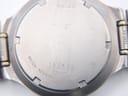 Close-up of the Seiko titanium case back showing model number 7N42-8090 and serial number 190423.