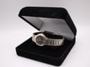 The Seiko Creo watch presented inside a black velvet display box against a white background.