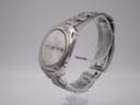 Angled side view of the Seiko 6119-7080 watch, showing the brushed and polished stainless steel case and bracelet.