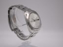 Another angled side view of the vintage Seiko watch, highlighting the cushion case profile and integrated bracelet design.