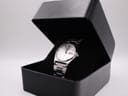 The Seiko 6923-8000 watch elegantly displayed in an open black presentation box.