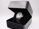 The Seiko Kinetic watch presented within a plain black display box.