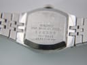 Close-up of the Seiko 11-3940 case back, showing 'WGP BACK ST. STEEL', serial number 820355, model 11-3940, and 'JAPAN-H'.