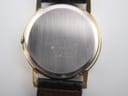 Close-up of the stainless steel case back with Seiko markings and serial number.