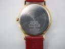 Close-up of the watch's stainless steel case back, showing "SEIKO BASE METAL ST. STEEL BACK V700-6K30 RO AH 5N0178" engravings and "16" on the strap.