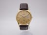 Classic seiko 8223-7080 gold plated quartz dress watch with day-date, circa 1980s
