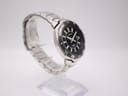 Another angled view of the Seiko Kinetic watch highlighting the numbered bezel and integrated bracelet.