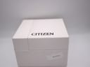 Exterior top view of the white original Citizen watch box with the brand logo.