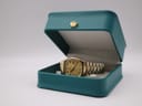 The Certina Mayfair watch presented in a generic green watch display box.