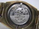 Close-up view of the Certina 17-351 automatic movement with "CERTINA SWISS 27 JEWELS" engraved on the rotor.