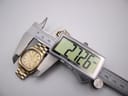Digital caliper display showing the exact case diameter of 27.26mm for the Certina Mayfair watch.