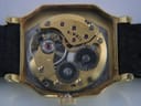 Macro shot of the watch's manual wind movement, displaying the gold-toned plates and 'R. WEIL 17 JEWELS' inscription.