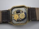 Close-up of the Tissot 21589 quartz movement with 'TISSOT 21589' and '7 jewels unadjusted' visible on internal components.
