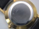 Detailed close-up of the watch's stainless steel case back, clearly showing "Movado Since 1881", model 27.A1.822, and serial number 2648607.