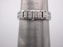 The Tissot L820P bracelet measured on a wrist sizing cone, indicating a wrist circumference of 155mm or 15.5cm.