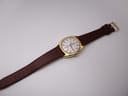 Full length view of the Roamer Searock watch from an angle, showcasing the strap and overall aesthetic.