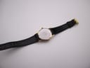 Full length view of the Roamer Searock watch from the case back, showing the entire strap.
