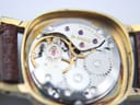 Macro shot of the Rado 17-jewel manual wind movement, revealing intricate gears and 'RADO SWISS' engraving.