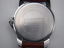 Close-up of the stainless steel case back with Certina DS Podium engraving, water resistance, and sapphire crystal details.