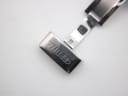 Close-up of the Certina-signed stainless steel deployant clasp.