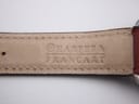Inside view of the brown leather strap showing "Harpes & Francart" branding.