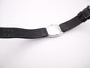 Full length view of the Hamilton H163110 watch from the back, showing the case back and strap.