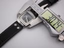 Digital caliper measuring the case width of the Hamilton H163110 at 30.74mm.