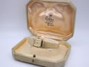 The Bucherer watch displayed open in a vintage-style Ciro jewellery box (note: box not included with purchase).