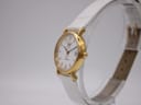 Side profile view of the Longines Presence watch, highlighting the crown and elegant case design.