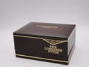 Top-down view of the closed original Longines presentation box, featuring the brand logo and 'The Longines Style' text.