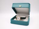 Longines Presence watch presented inside its original teal blue hinged box.