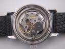 Open movement view of the Eterna watch, showing the 17 jewels and "ETERNA WATCH CO SWISS" engraving.