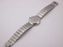 Back view of the Adler Genève watch showing the engraved case back and integrated bracelet.