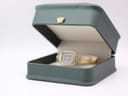 Tissot vintage ladies gold tone rectangular quartz watch with mesh bracelet, 1980s Swiss watch photo 15