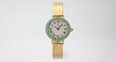 Yema 508-821 watch with silver dial and gold case, 1970s