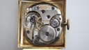Front angled view of the Gruen Curvex dial, with clear view of Gruen Curvex and Precision text.