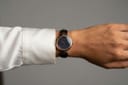 Gucci 141.4 ladies' quartz watch, rose gold PVD case, black Guccissima dial, original box and papers photo 2