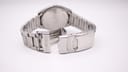 Seiko 7N42-8070 quartz watch, black dial, stainless steel bracelet, 1990s men's dress watch photo 6