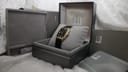 The Dunhill watch presented in its original dark grey presentation box.