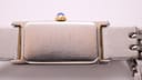 Close-up of the watch case back showing 'Maurice Lacroix Swiss Made', 'Sapphire Crystal', 'Stainless Steel', 'Waterresistant', model 32739, and reference AA41914 engravings.