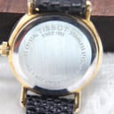 Close-up of the stainless steel case back of the Tissot T852K, clearly showing engravings for "TISSOT SINCE 1853", "SAPPHIRE CRYSTAL", "STAINLESS STEEL", "WATERRESISTANT 30M", and "T852K".