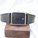 Tissot vintage dress watch worn on a wrist, highlighting its elegant proportions and fit.