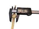 Digital caliper measuring the rectangular case width at 17.0mm.
