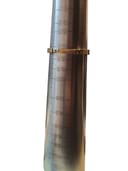 Watch on a wrist sizing cone, showing wrist fit at approximately 155mm.